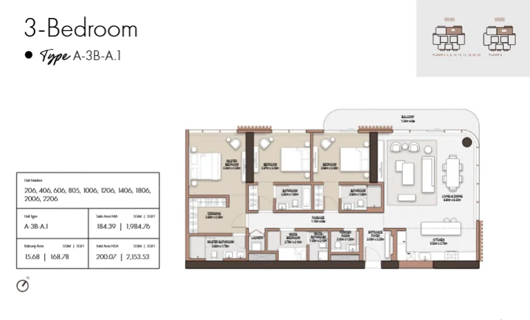 3 Bedroom